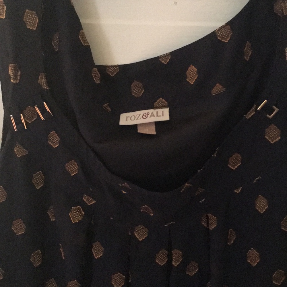 Blue and gold tank top